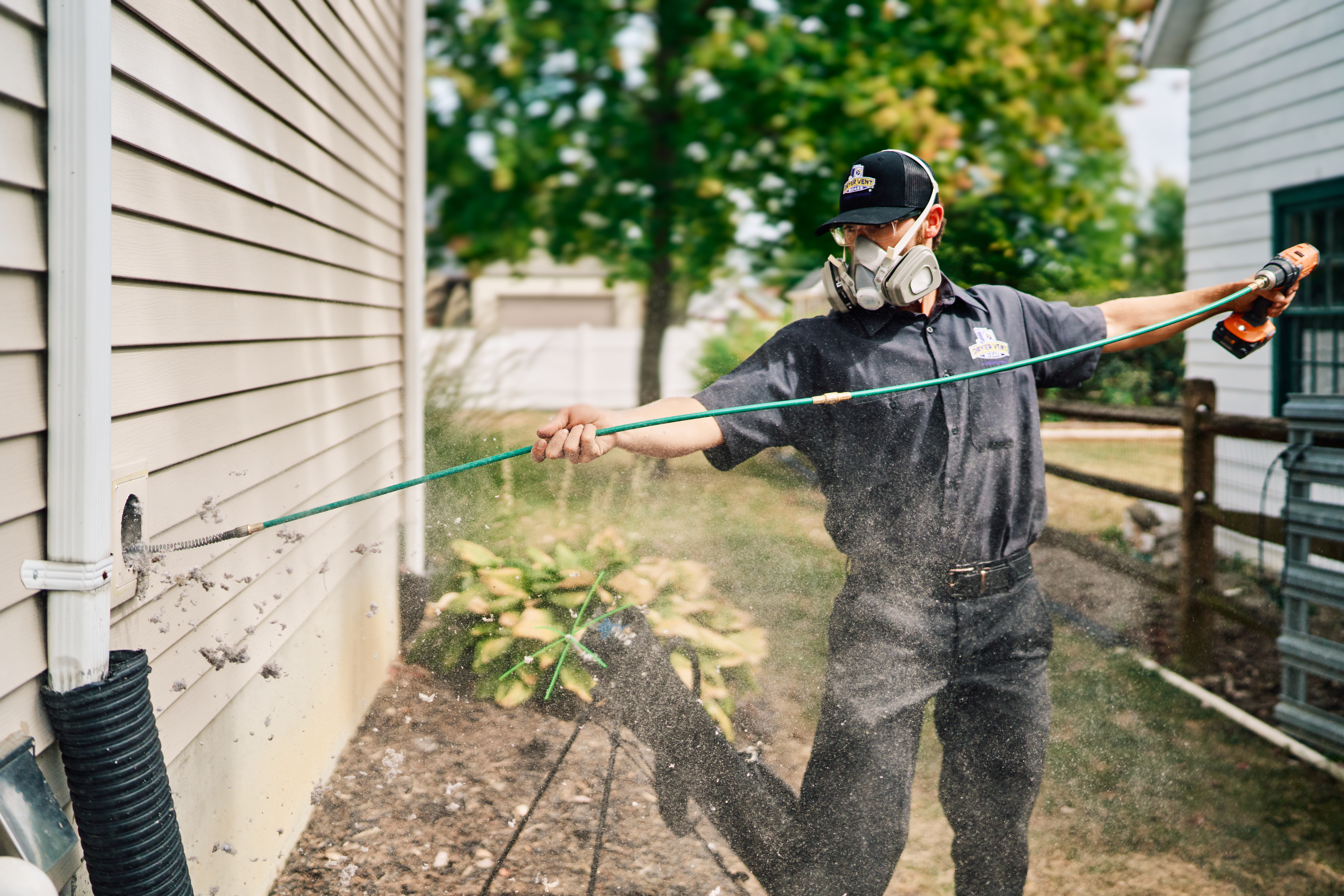 Professional outdoor dryer vent cleaning